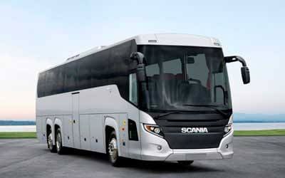 Поездка до границы на автобусе сканиа 50 мест